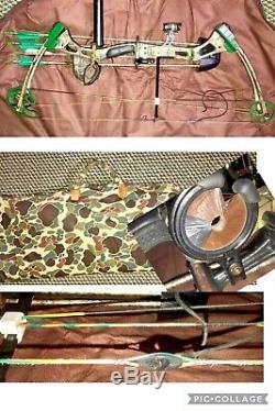 BEAR ARCHERY, HUNTING SHOWDOWN COMPOUND BOW With BUCHEIMER BAG ARROWS & MORE