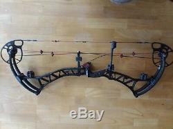 Black Bowtech Experience With Qad Rest 70lb Arrows Bow Hunting Camo