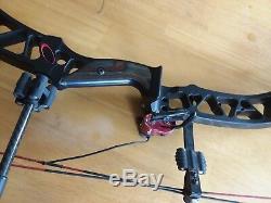 Black Bowtech Experience With Qad Rest 70lb Arrows Bow Hunting Camo