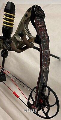 Bowtech Destroyer 350 Compound Bow 27 1/2 Draw 65lbs Weight Ready to Hunt