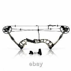 Composite Style Camouflage Compound Bow 320 FPS Hunting Archery Gear withPeep