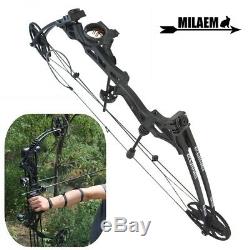 Compound Bow 30-70lbs Adjust 30 Sight Target Archery Right Hand Black Hunting