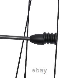 Compound Bow 310fps&12Pcs Arrow Archery Hunting Black Set 38.19inch 30-60lbs
