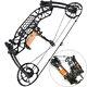 Compound Bow 35-65lbs Short Axis Steel Ball 380fps Archery Let Off 80% R/lh Hunt