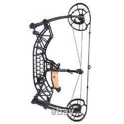 Compound Bow 35-65lbs Steel Ball Short Axis Let Off 80% Archery RH LH Hunting