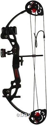 Compound Bow Archery, Right Handed, 15 to 29lbs Draw Weight, w Hunting Equipment