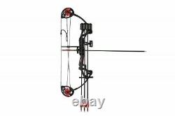 Compound Bow Archery, Right Handed, 15 to 29lbs Draw Weight, w Hunting Equipment