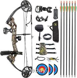 Compound Bow Arrows Kit 10-30lbs 260fps Archery Hunting Bow Shooting Target RH