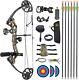 Compound Bow Arrows Kit 10-30lbs 260fps Archery Hunting Bow Shooting Target Rh