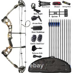 Compound Bow Arrows Set 30-55lbs Adjustable Archery Target Bow Hunting Fishing