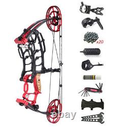 Compound Bow Dual-Use Steel Ball Short Axis 40-65lbs Archery Fishing Hunting