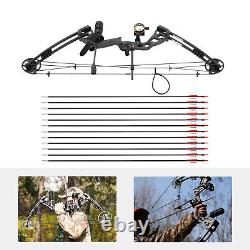Compound Bow Kit Right Hand Archery Hunting Set Draw 30-55lbs Archery+12 Arrows