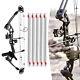 Compound Bow Kit With 12 Arrows Right Hand Archery Hunting Set Black 30-55lbs