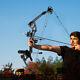 Compound Bow Kit With 12 Arrows Right Hand Archery Hunting Set Black 30-55lbs Us