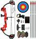 Compound Bow Set 15-29lbs Arrows Archery Hunting Equipment For Teens Kids 260fps