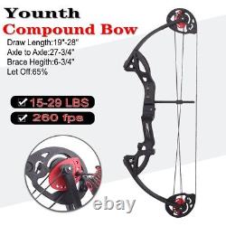 Compound Bow Set 15-29lbs Younth/Teenager Target Right Hand Archery Compound Bow