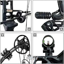 Compound Bow Set 15-45lbs, Right Handed Adjustable 18-29 Draw Length