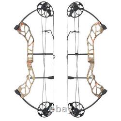 Compound Bow Set 19-70lbs Arrows Adjustable Archery Hunting Adult Shooting RH