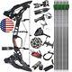 Compound Bow Set 21lbs-60lbs Steel Ball Dual-use Archery Hunting Arrow 330fps Us