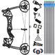 Compound Bow Set 40-65lbs Dual Use Steel Ball Rh Lh Archery Target Shooting Hunt