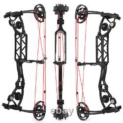 Compound Bow Set 40-70lbs Adjustable 335FPS Arrow Steel Ball Archery Hunting