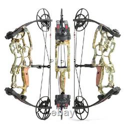 Compound Bow Short Axis Archery 50-75lbs RH LH Bow Hunting Fishing Let Off 80%
