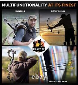 Creative XP Compound Bow and Arrow(Set 4) for Adults and Youth, BlackRIGHTHANDE