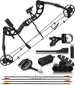 Creative XP Compound Hunting Bow Archery Set with 4 Arrows for Adults Quiver
