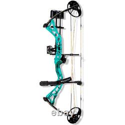 DIAMOND ARCHERY Infinite 305 RH 7-70# Teal Country Roots Compound Bow With Package