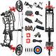 Dual-use Compound Bow Steel Ball Arrow 40-65lbs Short Axis Archery Hunting Rh Lh