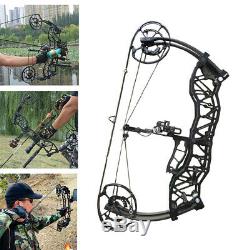 Dual-use Compound Bow Archery Hunting Catapult Fishing Steel Ball Slingshot 1PC