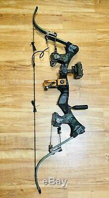 Excellent Oneida Eagle Aero Force X80 Right Fishing Hunt Bow 30-60-80 Med Draw