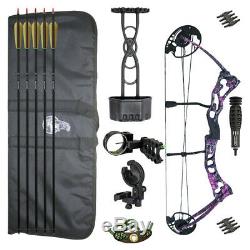 Hori-Zone Vulture Compound Bow Package Pink 45 pound Archery Set