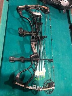 Hoyt Faktor 30 Archery Compound Bow Hunting RH 60-70# 27.5 nice bow in good con