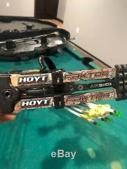 Hoyt Faktor 30 Archery Compound Bow Hunting RH 60-70# 27.5 nice bow in good con