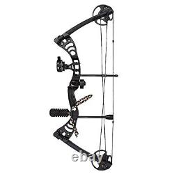 IGlow 30-55 lbs Black Archery Hunting Compound Bow with Premium Kit 175 150