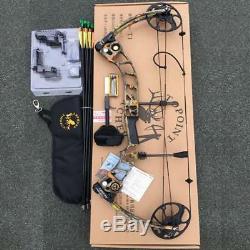 IRQ Archery 20-70Lbs T1 Compound Bow Hunting Right Hand Pro Series Kit Target