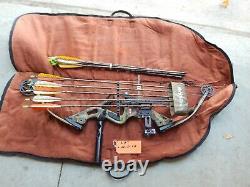 LOADED HOYT REDLINE COMPOUND HUNTING BOW 50-60 LBS 29 With Case