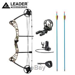 Leader Accessories Compound Bow 30-55lbs Archery Hunting with Max Speed 296fps