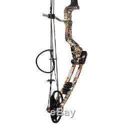 M125 30 70 Ibs Camo Compound Hunting Blade Bow For Archery Target Shooting