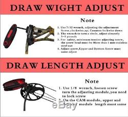 M1 19-30/19-70 LBS Women Compound Bow&Arrow Archery Hunting Target Kit Limb Bow
