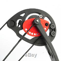 MAK Adult Hunting Archery Compound Black Bow WithBrush+3pcs Fiberglass Arrow Sport