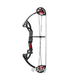 MAK Teens Compound Bow Set Draw Weight 15-29lbs With3pcs Arrow Hunting Target Bow