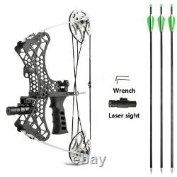 MINI Compound Bow Kit 30lbs Right Left Hand Laser Sight Archery Fishing Hunting