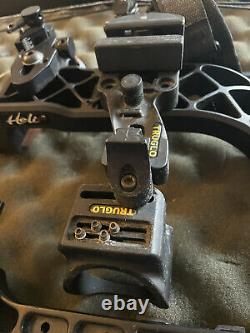 Mathews Heli-M Hunting Compound Bow 50-60 lb 27 Draw Fully Loaded Ready to Hunt