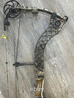 Mathews Helim Compound Hunting Bow 29 Left hand 50# to 60# Lost Camo used