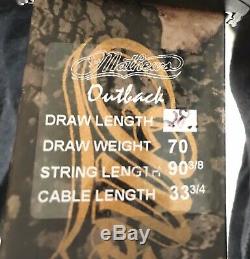Mathews Outback RH Solocam Compound Hunting Bow with case/quiver/site/rest/doinker