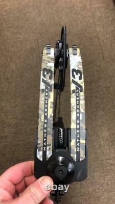 Mathews V3 31 RH Black Riser with Elevated 2 Limbs Used with Qad HDX rest