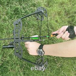 Mini Compound Bow Arrows Set 25lbs Right Left Hand 16 Archery Fishing Hunting