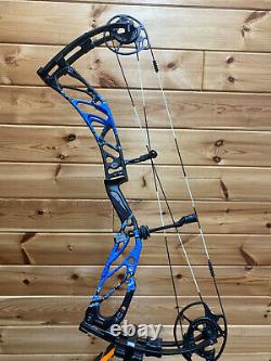 NEW 2020 Elite Archery KURE RH 60# BLACK BLUE Bow Hunting Compound ADJUSTABLE